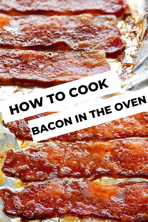 How do you cook bacon in an oven?